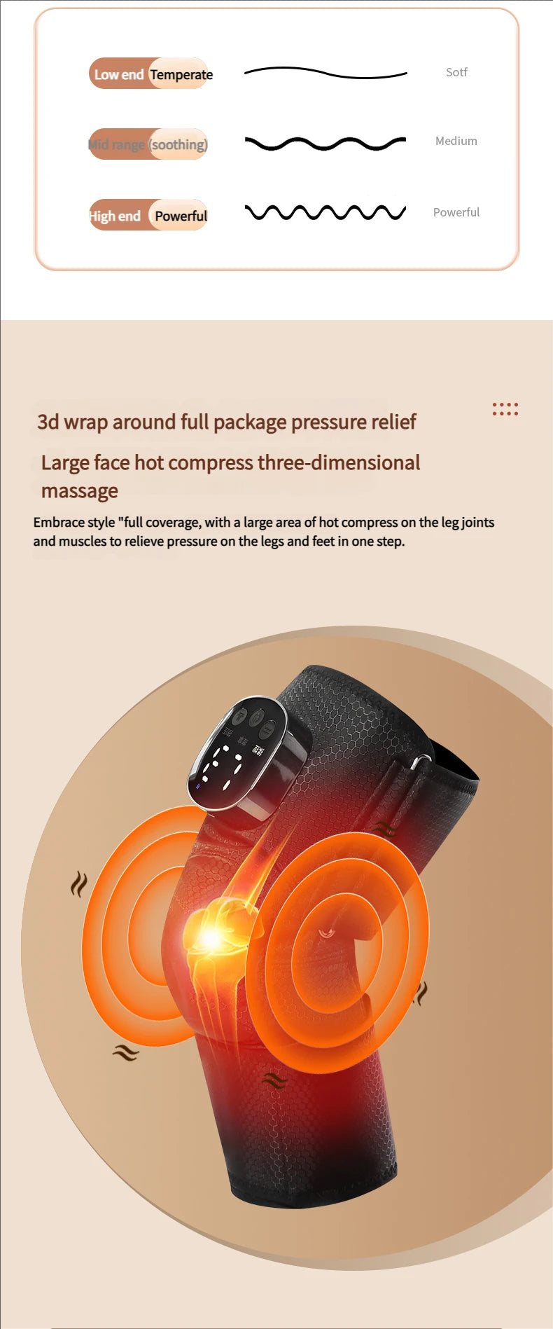 Jinkairui Heated Knee Massager
